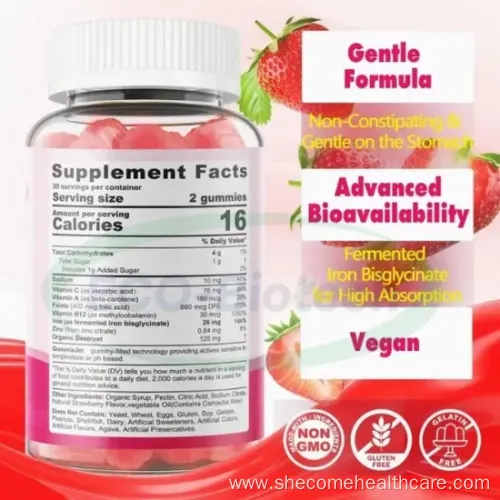 Vegan Iron Gummies for Health Support